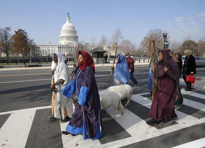 Vánoční procesí procházelo i Washingtonem