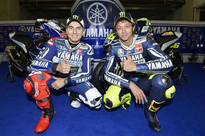 Jorge Lorenzo a Valentino Rossi, Yamaha