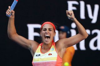 Mónica Puigová na Australian Open 2018.