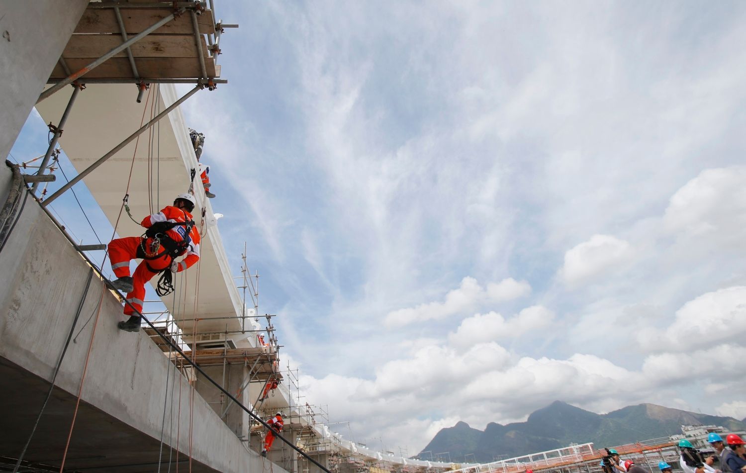 Rekonstrukce největšího stadionu na světě Maracaná v brazilském Rio de Janeiru před MS 2014.