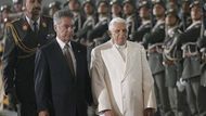 Papež Benedikt XVI. s rakouským prezidentem Heinzem Fischerem