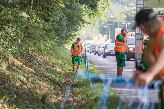 Ohradníky se objeví mezi Zlínem a Fryštáckou přehradou, Fryštákem a Lukovem, Lukovem a Zlínem-Velíkovou, Zlínem-Velíkovou a Hrobicemi a také v úseku mezi Veselou a Lípou.