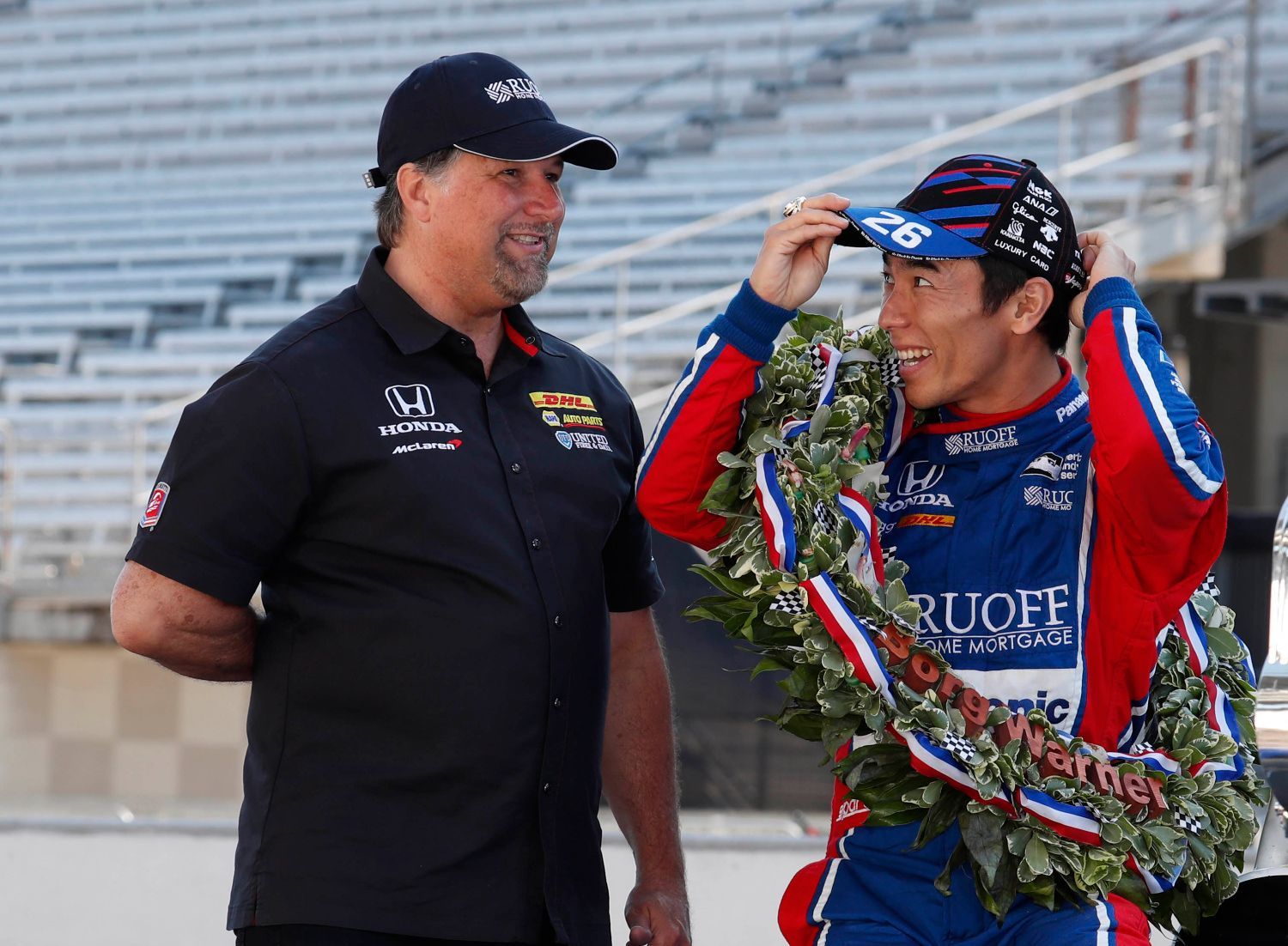 500 mill Indianapolis 2017: Michael Andretti a Takuma Sató