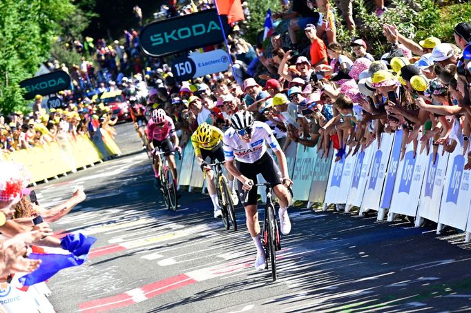 13. etapa Tour de France 2023: Tadej Pogačar a Jonas Vingegaard.