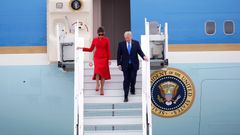 NEPOUŽÍVAT - Prezident Donald Trump s manželkou Melanií navštívili Paříž