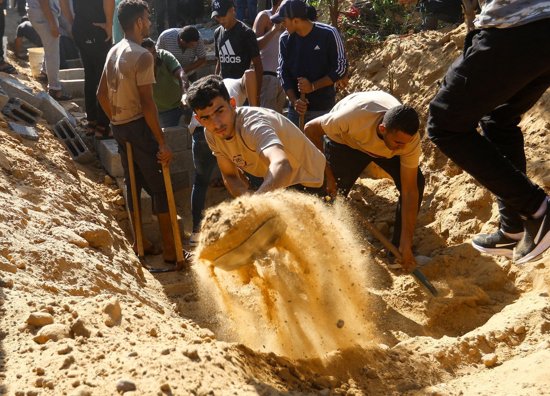 Izrael Palestinci pohřby 17