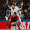Penaltový faul na Cristiana Ronalda v zápase Portugalsko - Španělsko na MS 2018