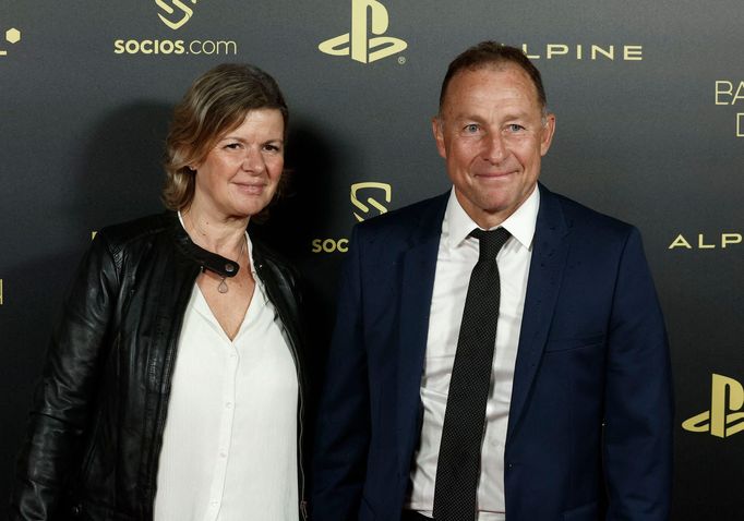 Zlatý míč 2022: Jean-Pierre Papin s manželkou Florence