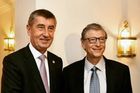 Babiš a Bill Gates: Český premiér se chlubí západní půlkou své tváře. Buďme rádi