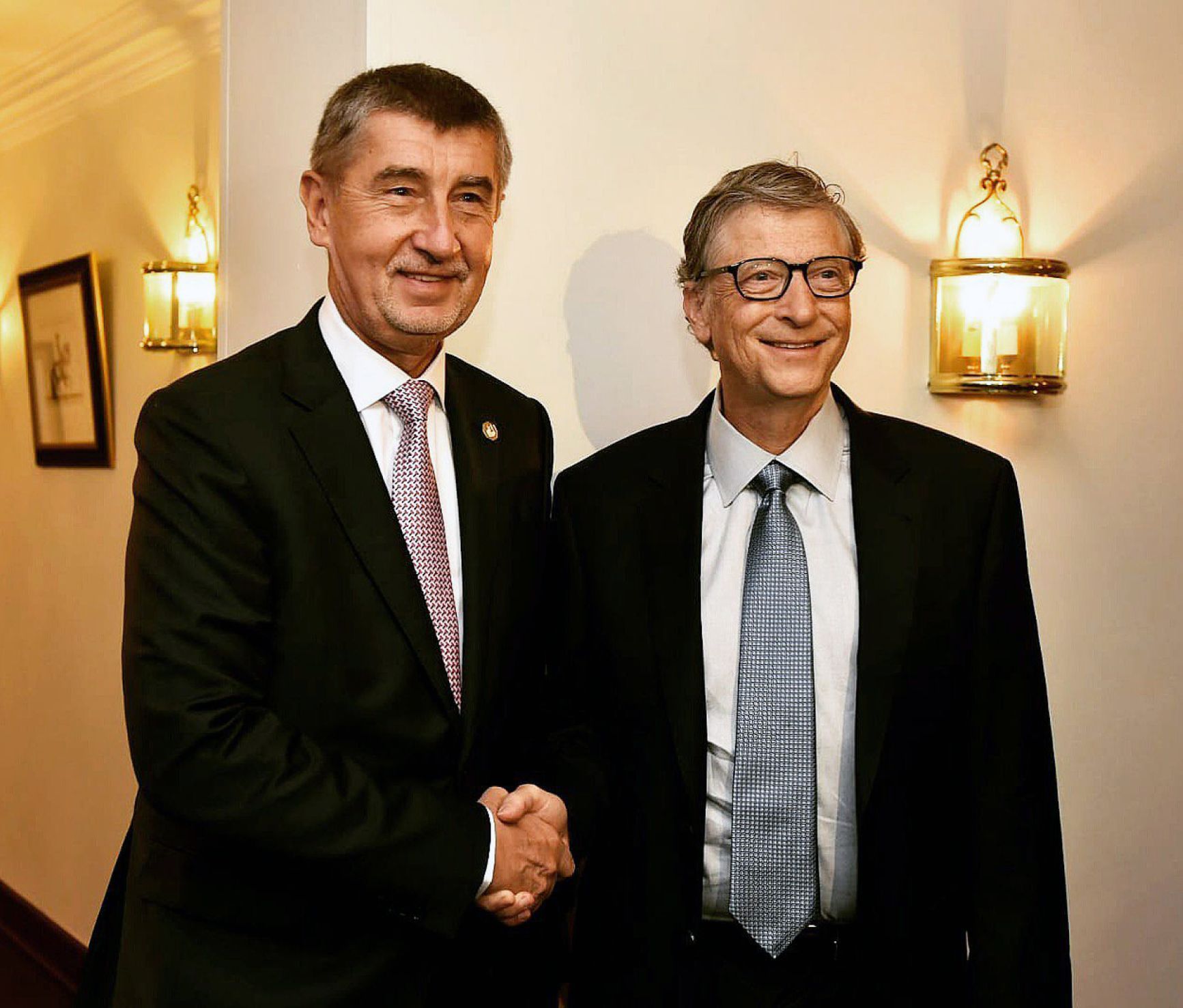 Andrej Babiš / Bill Gates / 18. 10. 2018 / Brusel