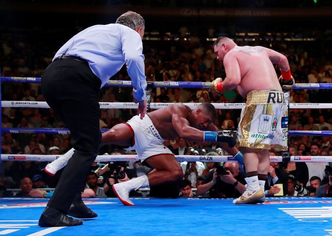 Andy Ruiz v utkání s Anthony Joshuou (2019)