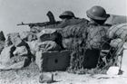 Guarding the Western part of the defense line.