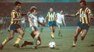 Útočník Bohemians Praha Milan Čermák v zápase proti Fenerbahce v Poráru mistrů 1983