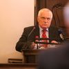 Václav Klaus na klubu poslanců ČSSD