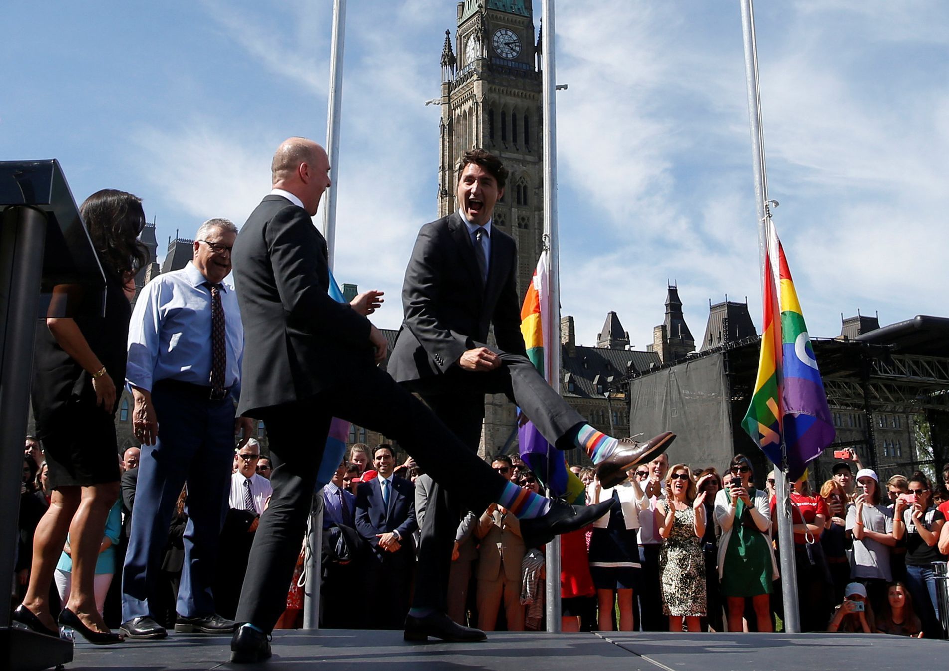 Justin Trudeau - LGBT ponožky