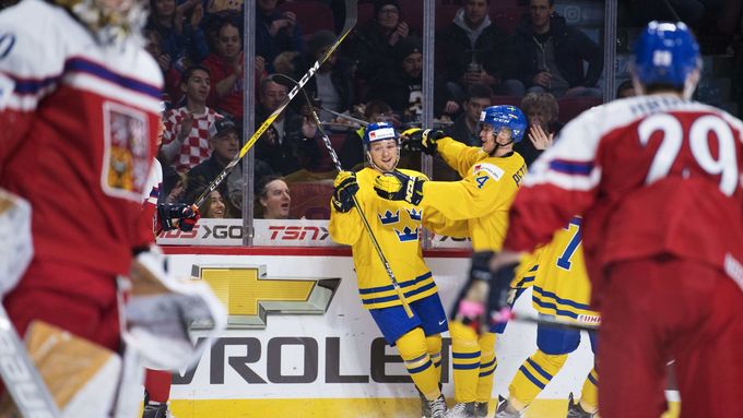 Švédští hokejisté se v gólu v síti české reprezentace radovali celkem pětkrát.