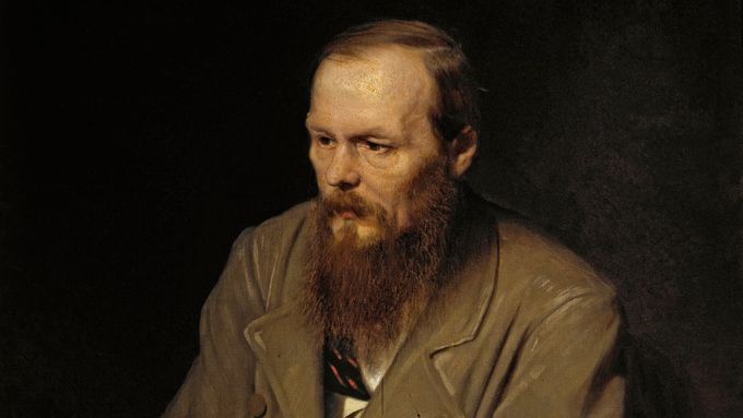 Fjodor Michajlovič Dostojevskij, který žil v letech 1821 až 1881, na malbě Vasilije Grigorjeviče Perova z roku 1872.