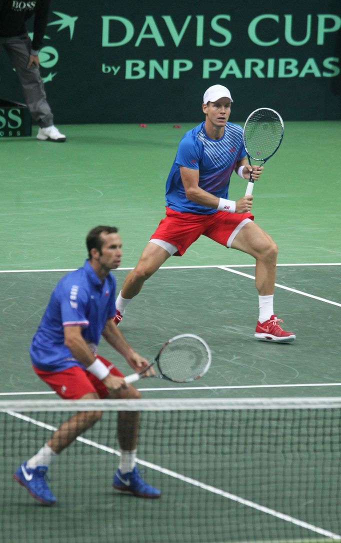 Tenis, DC, Česko - Argentina: čtyřhra - Tomáš Berdych a Radek Štěpánek