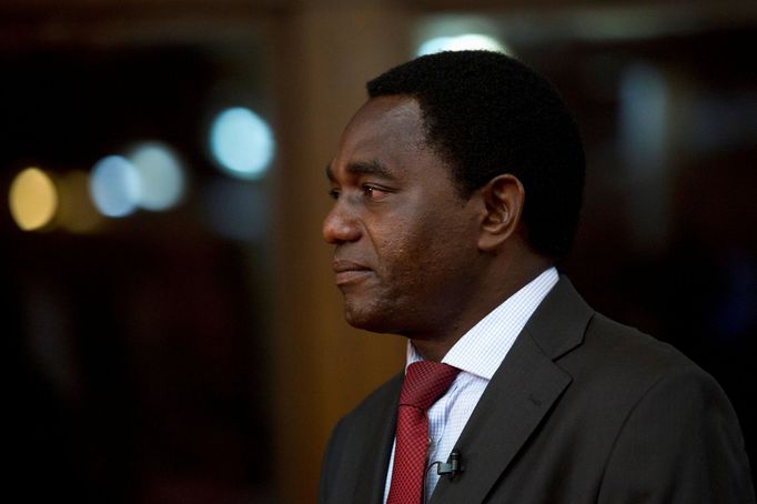 Vůdce zambijské opozice Hakainde Hichilema.