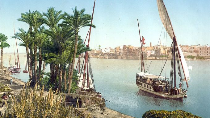 Indiana Jones by žasl. Neuvěřitelné barevné fotky Egypta z doby po roce 1890