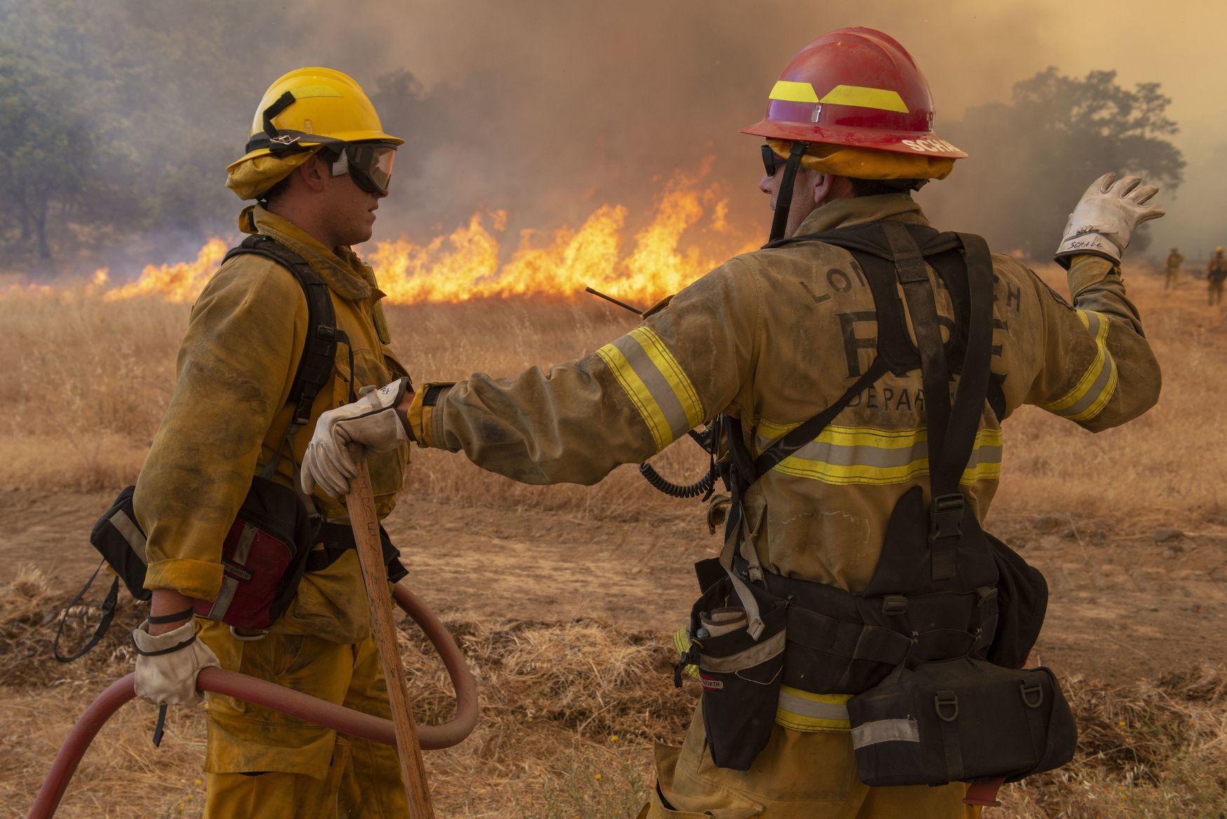 Požár v Kalifornii, oblast Mendocino