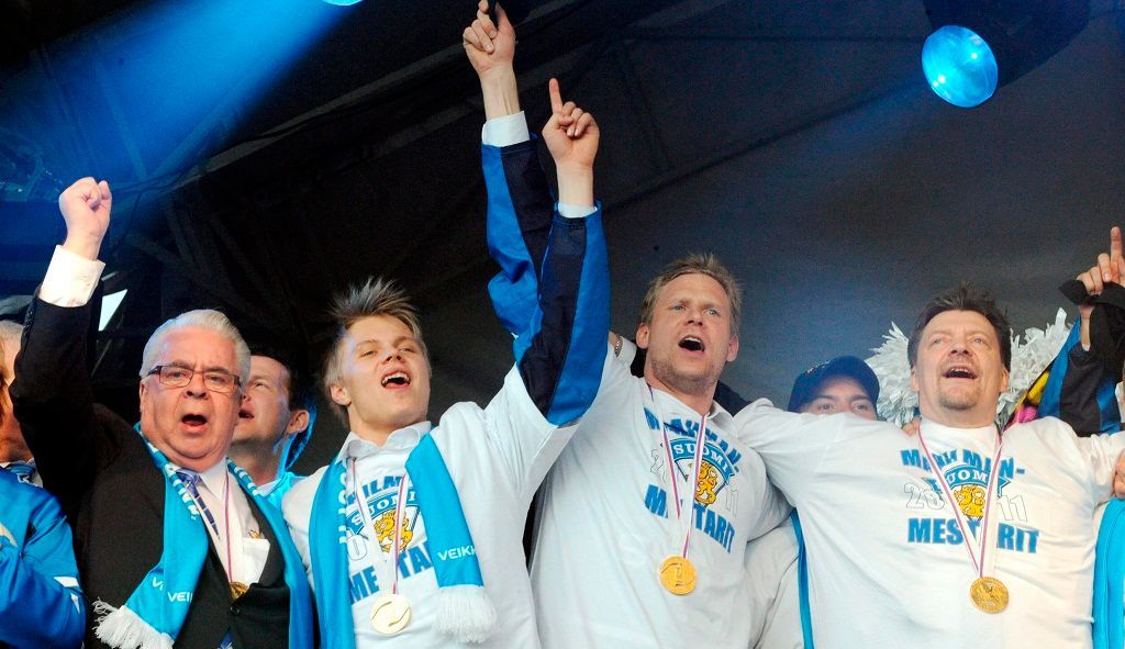 MS 2011: Finsko - oslavy (Kummola, Granlund, Koivu)