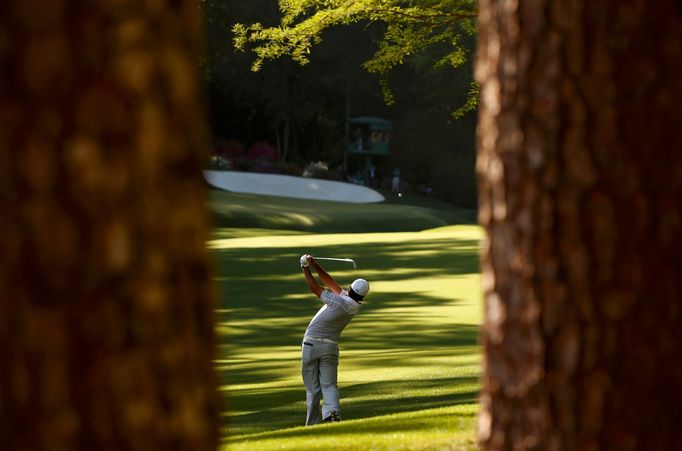 Jason Day na turnaji Masters v Augustě