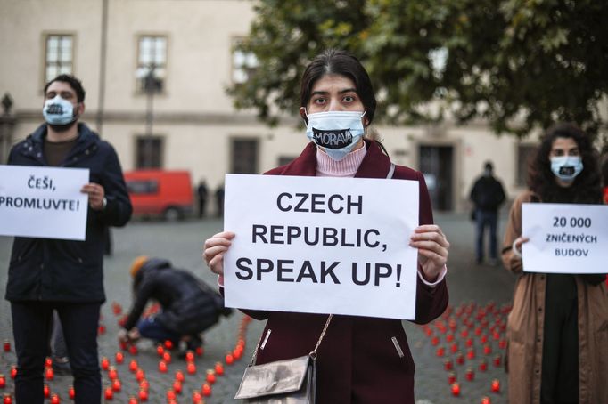 Tichý protest proti válce v Arménii a uctění památky jejích obětí.