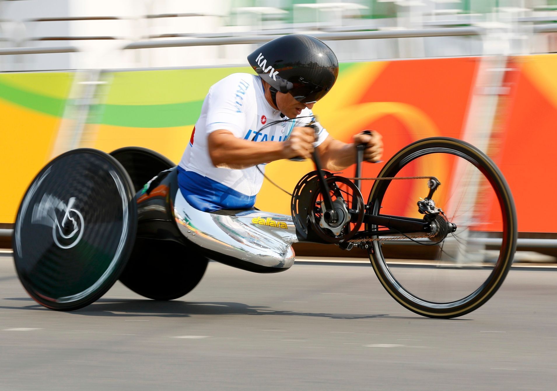 Alex Zanardi na paralympiádě v Rio de Janeiru 2016