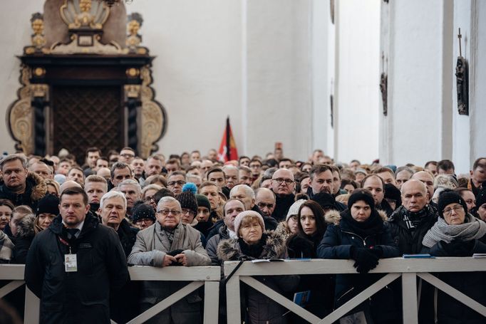 Pohřeb zavražděného starosty Gdaňsku Pawela Adamowicze.