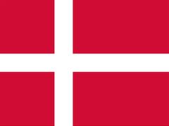 Vlajka Dánska.
