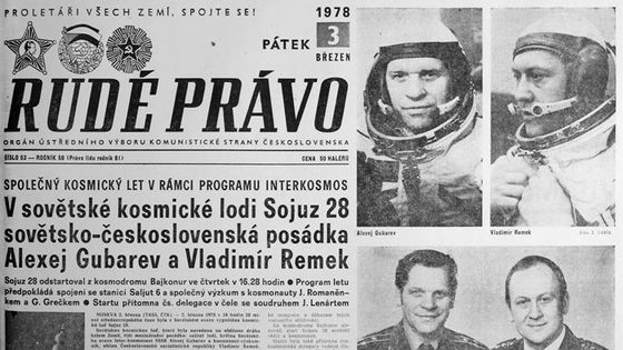 Remek v kosmu: Jak o události psalo Rudé právo