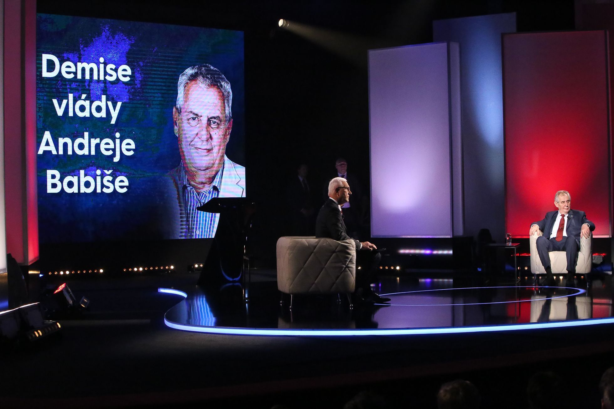 Prezidentská debata Miloše Zemana a Jiřího Drahoše na TV Prima