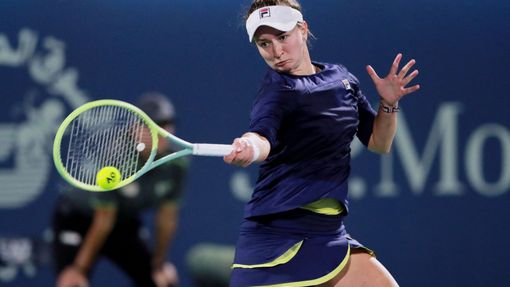 Barbora Krejčíková ve finále turnaje v Dubaji