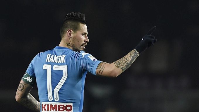 Marek Hamšík se raduje ze své 115. branky v dresu Neapole.