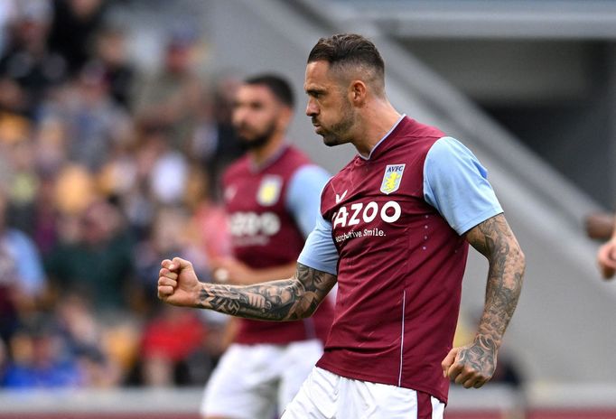 Soccer Football - Pre Season Friendly - Aston Villa v Leeds United - Suncorp Stadium, Brisbane, Australia - July 17, 2022 Aston Villa's Danny Ings celebrates scoring thei