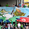 Protiislámský transparent na fotbale v Jablonci