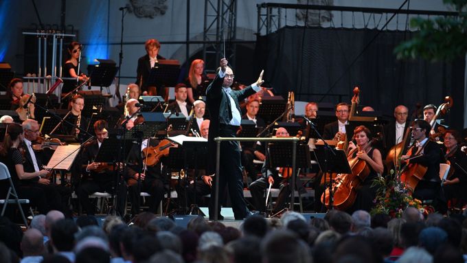 Na snímku z loňského ročníku Mezinárodního hudebního festivalu Špilberk je Filharmonie Brno.