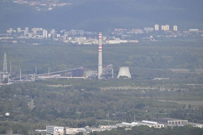 Planované odpálení letecké pumy nalezené v chemickém areálu společnosti Orlen Unipetrol, 30. srpna 2024, Litvínov, Mostecko.