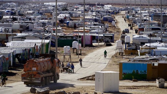 Uprchlický tábor v Jordánsku.