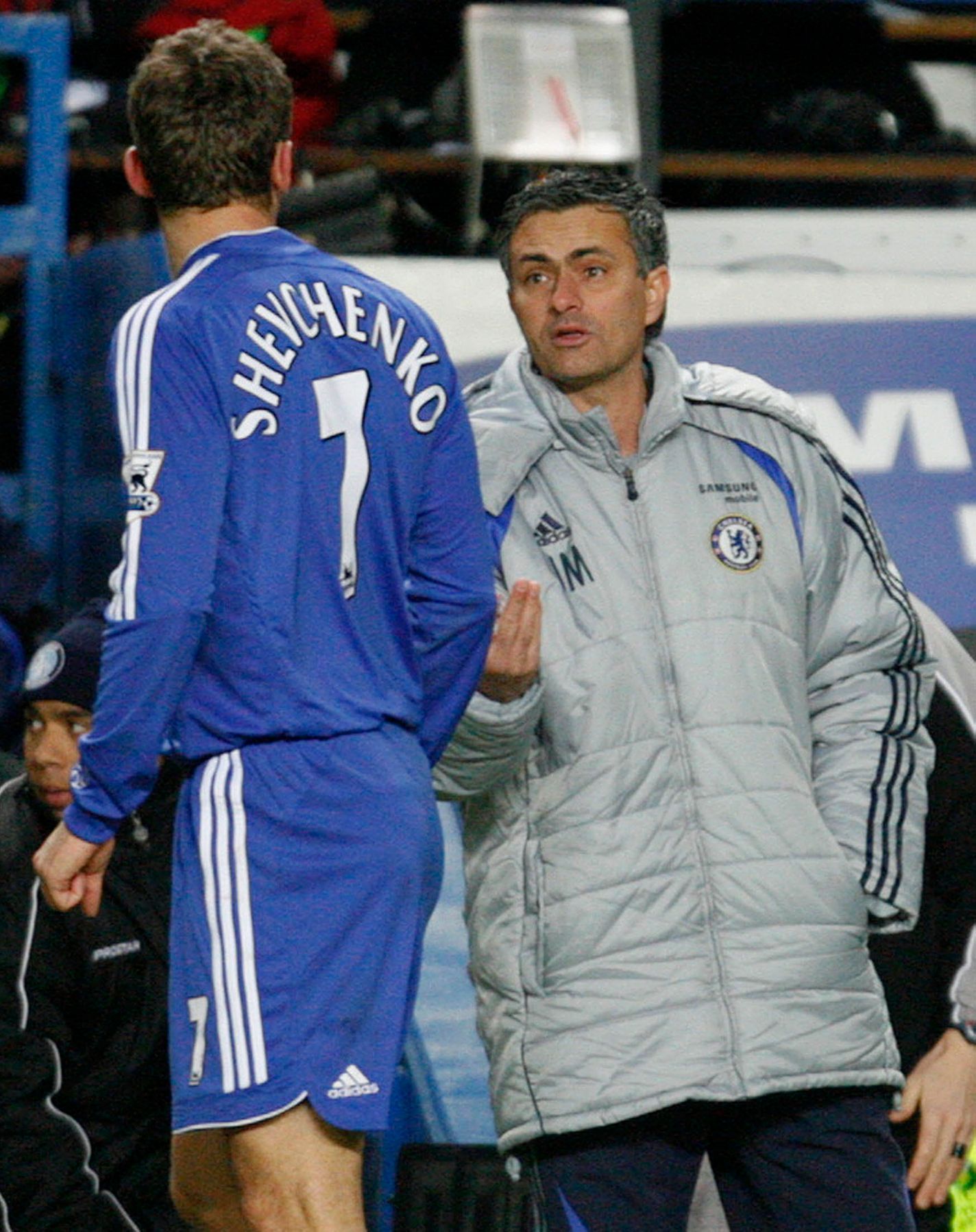 Andrej Ševčenko a José Mourinho