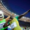 Usain Bolt s maskotem šampionátu