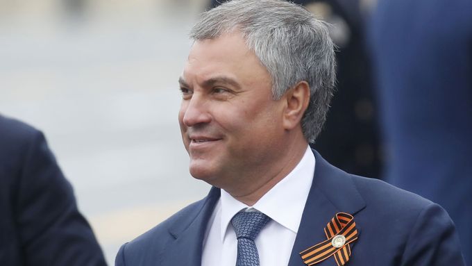 Vjačeslav Volodin na oslavách 9. května 2019.
