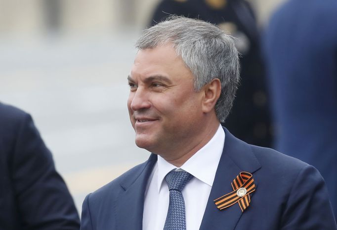 Vjačeslav Volodin na oslavách 9. května 2019.