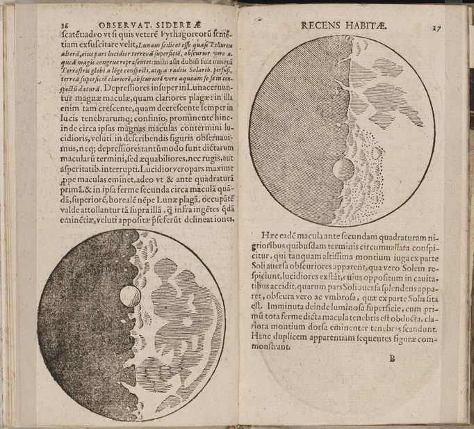 Spis Sidereus Nincius (Hvězdný posel) sepsal Galilei v roce 1610 a publikoval v něm svá první teleskopická astronomická pozorování.
