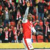 Slávistická radost v zápase nadstavby Slavia - Plzeň: Ibrahim Traoré