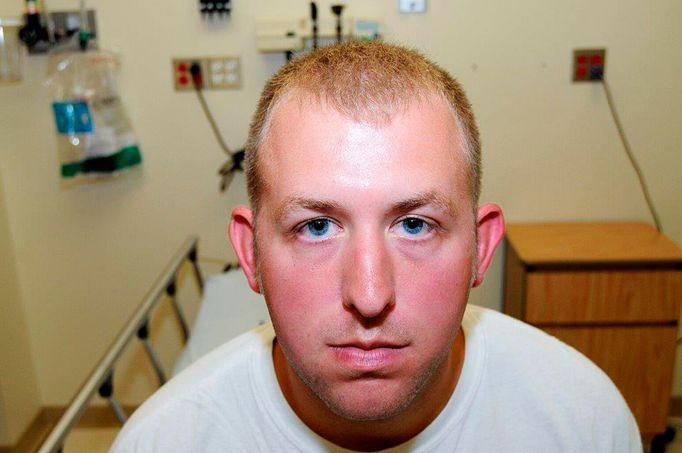 Darren Wilson - policista z Fergusonu.