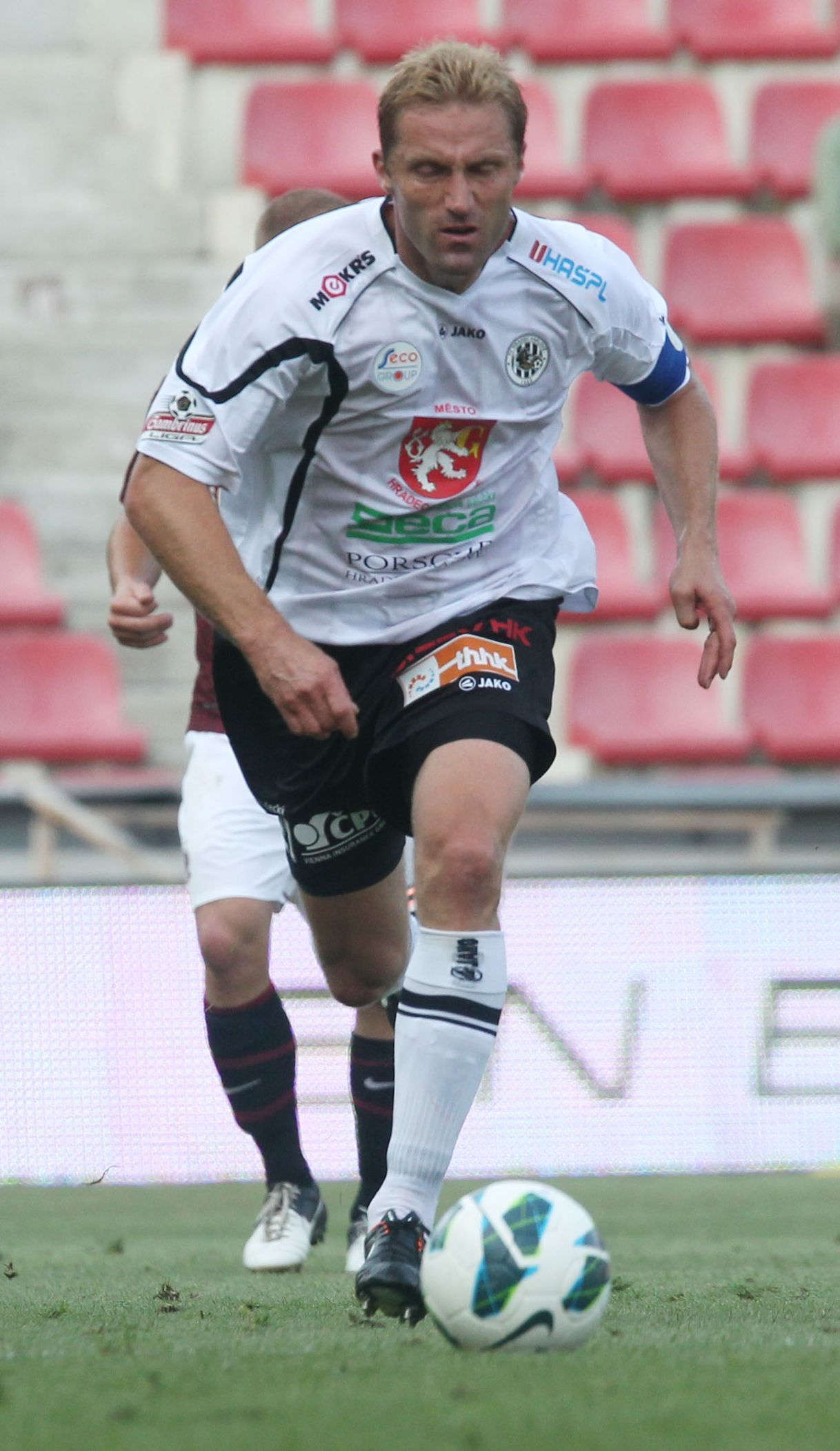 Fotbalista Milan Fukal v utkání 6. kola Gambrinus ligy 2012/13 mezi Spartou Praha a Hradcem Králové.