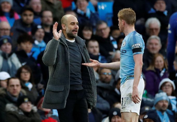 Pep Guardiola a Kevin De Bruyne