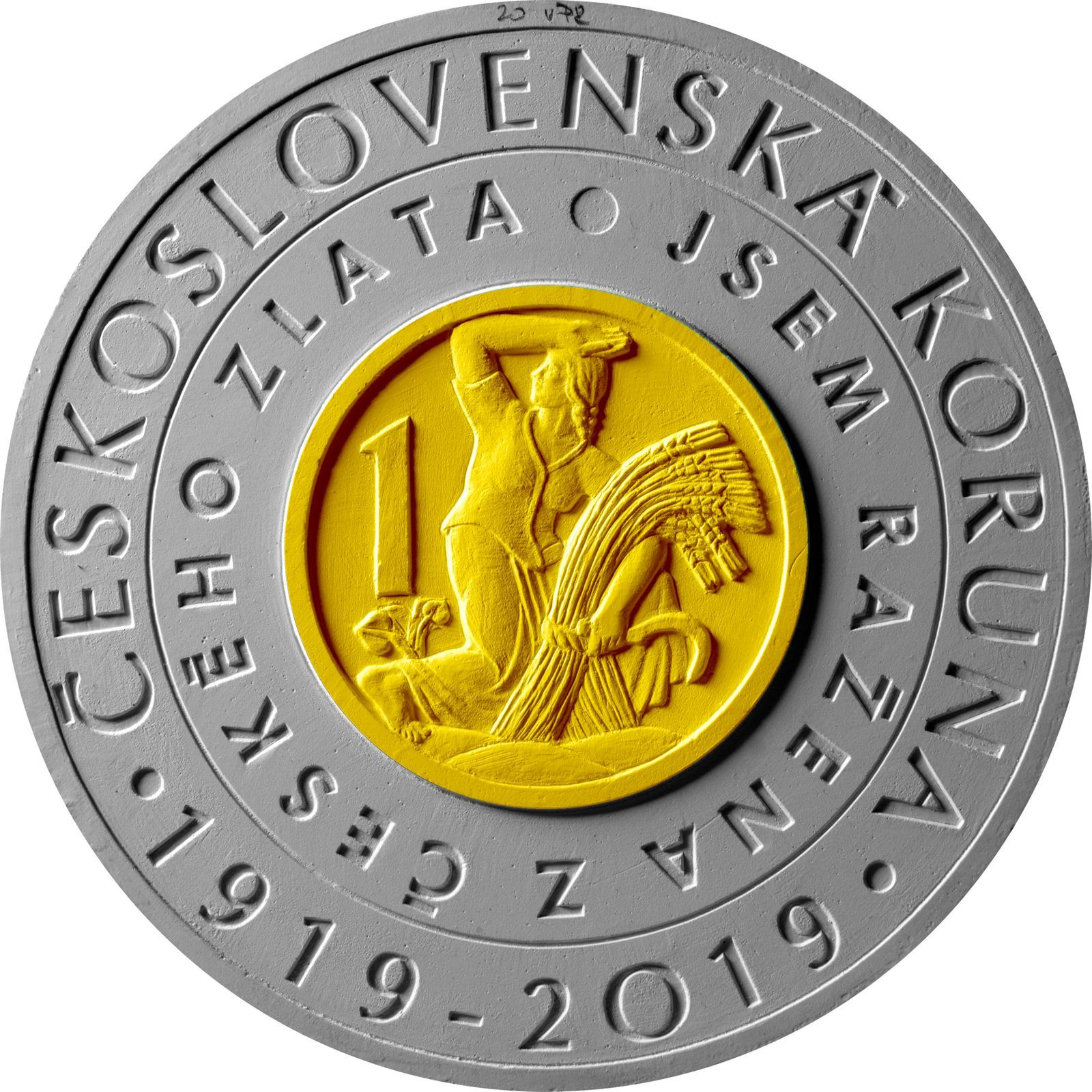 Mince vydané ke 100. výročí zavedení československé koruny